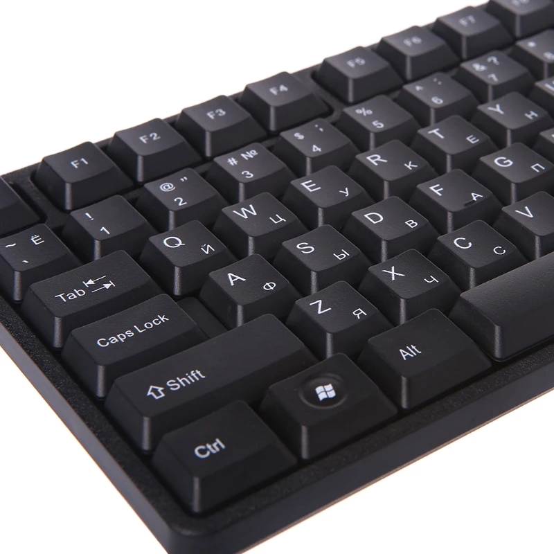 Французская/испанская/Русская Бесшумная клавиатура, водонепроницаемая Офисная Клавиатура для Windows компьютера