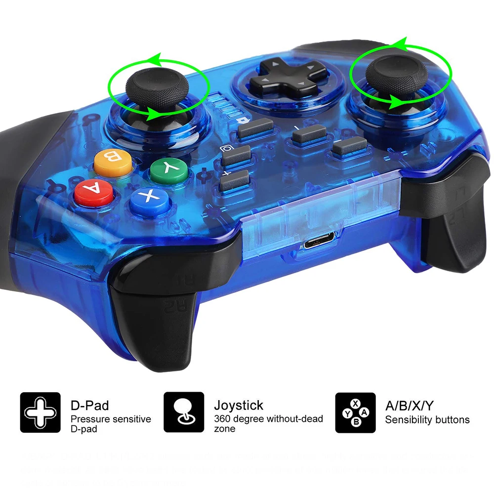 Game Controller For Nintend Switch Pro Controle Wireless Gamepad Joystock PC Bluetooth Joypad | Электроника