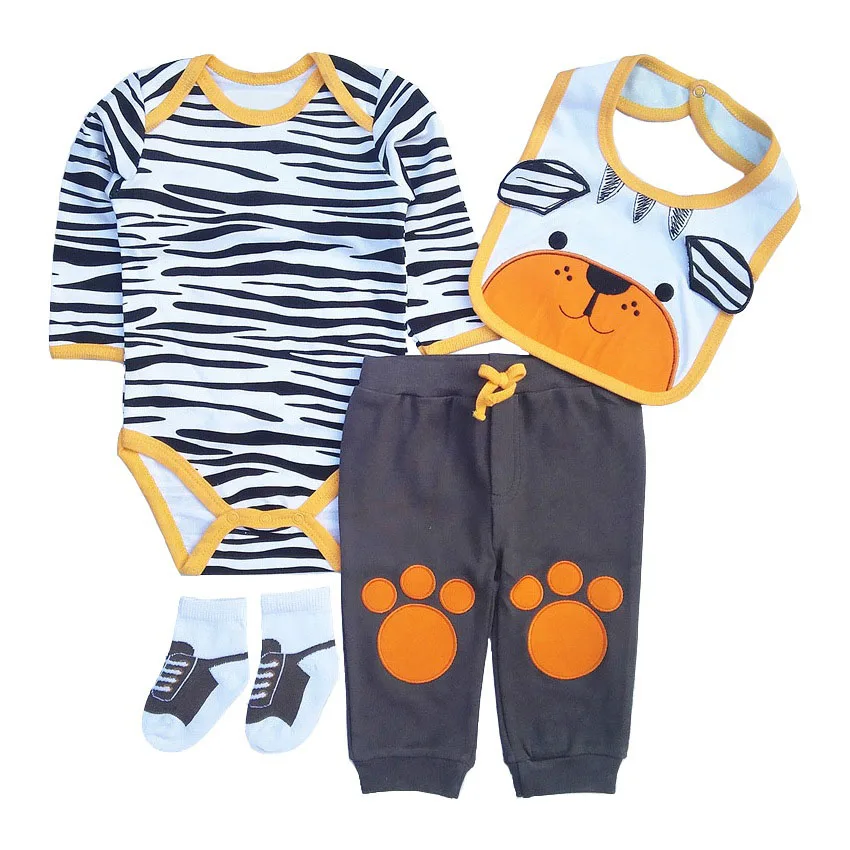 Комплект детской одежды 2018 Одежда для новорожденных мальчиков и девочек 100%