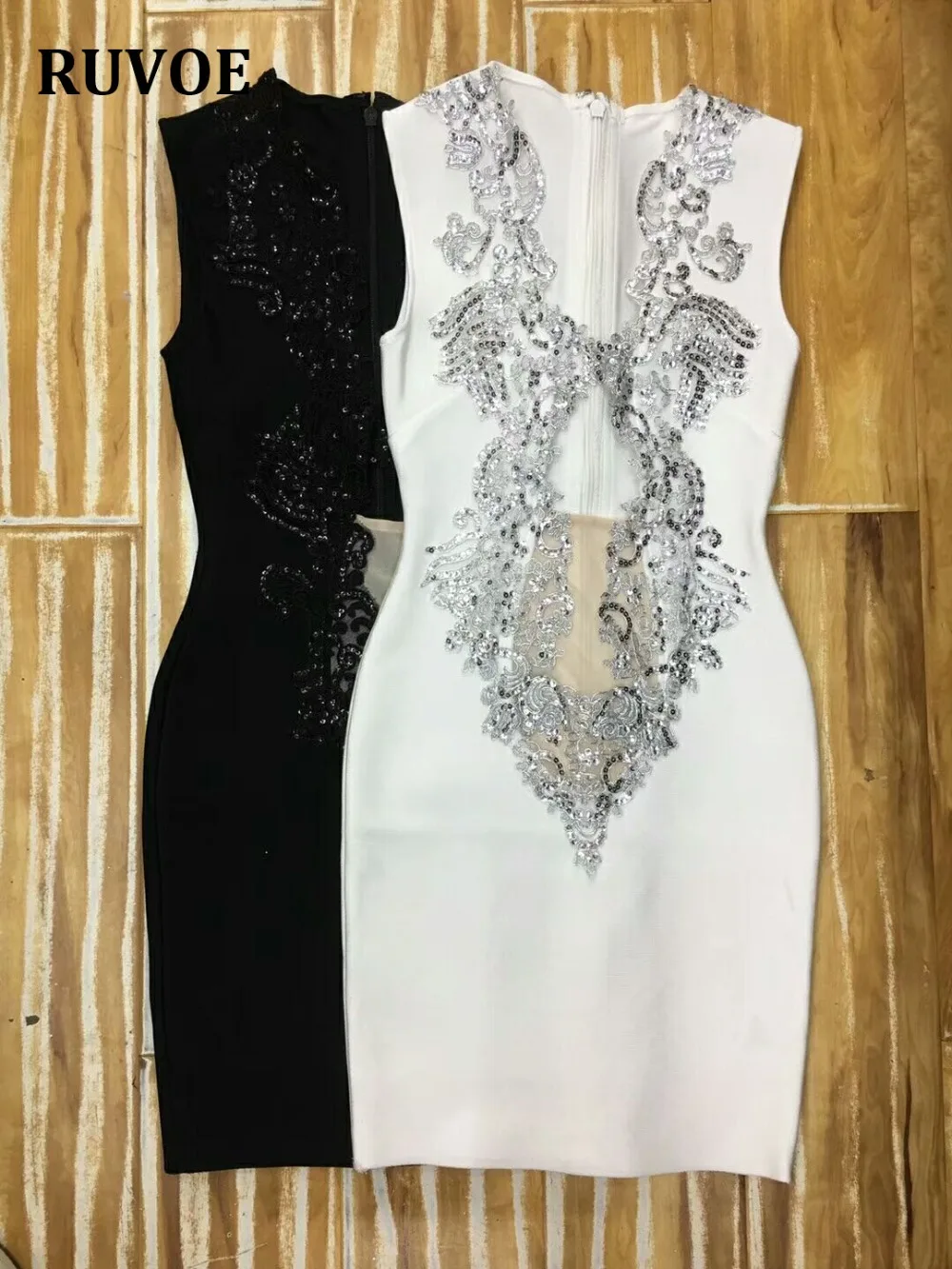 

New Sexy Customized Bandage Dress Women Sleeveless Slim Sheath Party Dress Autumn Casual Club Bodycon Dress Vestidos D-12