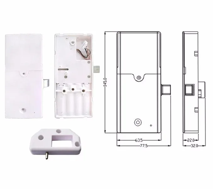 Мини RFID TK4100 EM4100 ключ-карта цифровой электронный шкафчик, шкаф браслет с замком и ключами EM106