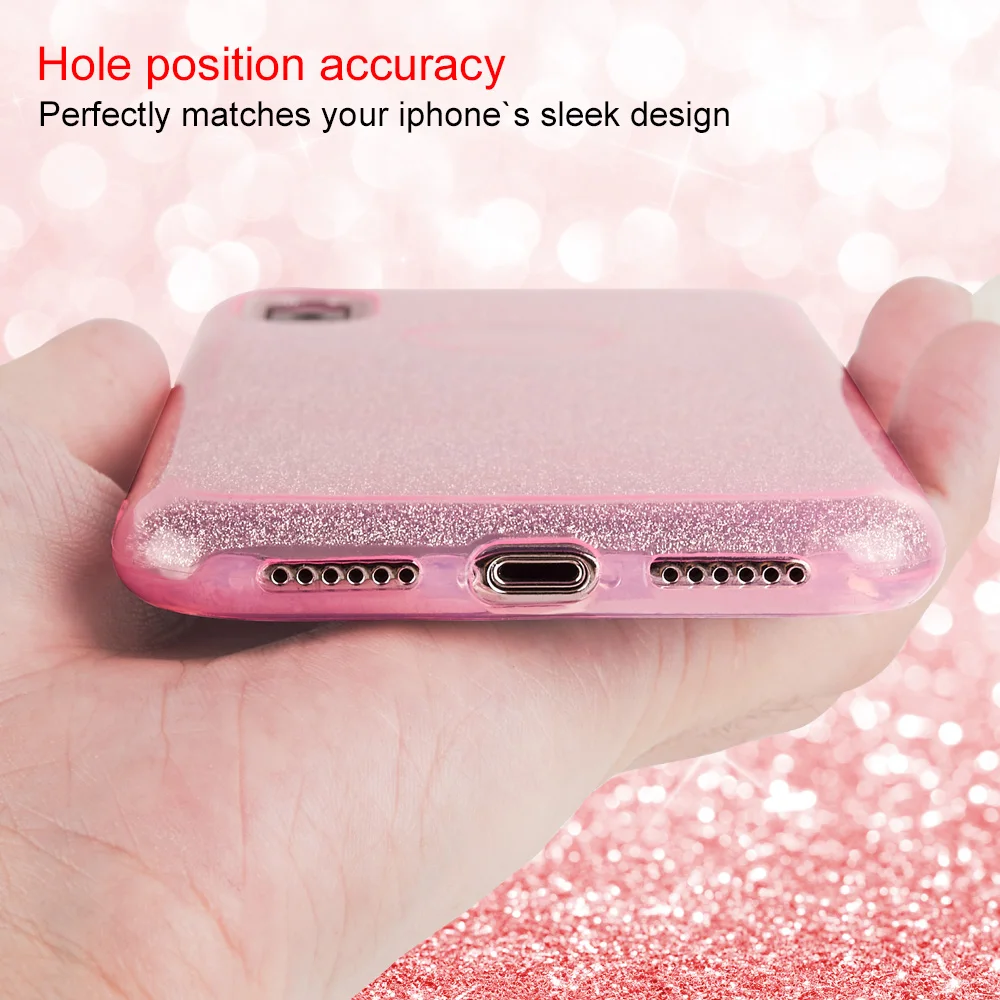 Блестящий силиконовый ударопрочный чехол для iPhone XS Max 11 Pro XR X 8 Plus 7 6 6S plus 7plus SE