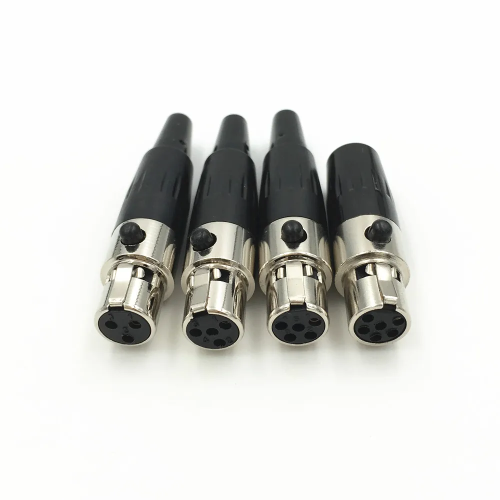 10 компл. Mini XLR 3 4 5 6 Pin Female Plug+ Male Socket Малый XLR Аудио Микрофон Разъем микрофон для пайки кабеля прямой