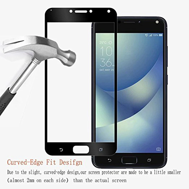 Защитное стекло для Asus Zenfone 4 Max ZC554KL закаленная Защитная пленка экрана 3 Zc520TL ZC553KL
