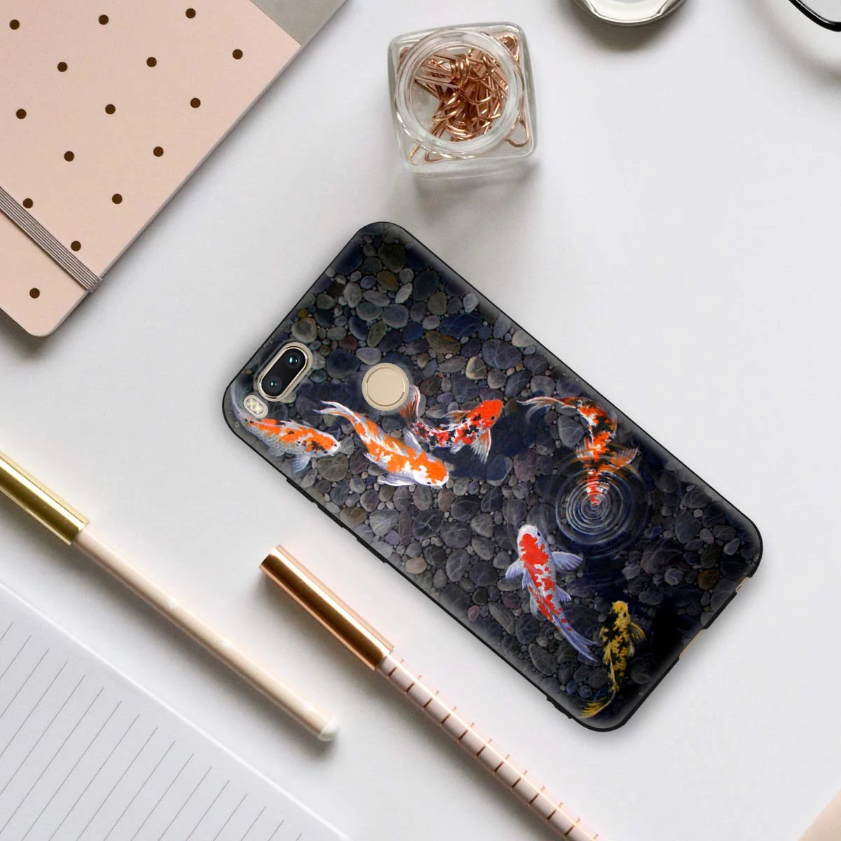 Lavaza Japanese Lucky Fish TPU Case for Xiaomi MI Redmi Poco X2 K30 Note 8T 10 6 8 9 9se A1 A2 A3 MAX 3 Lite Pro Plus f1 | Мобильные