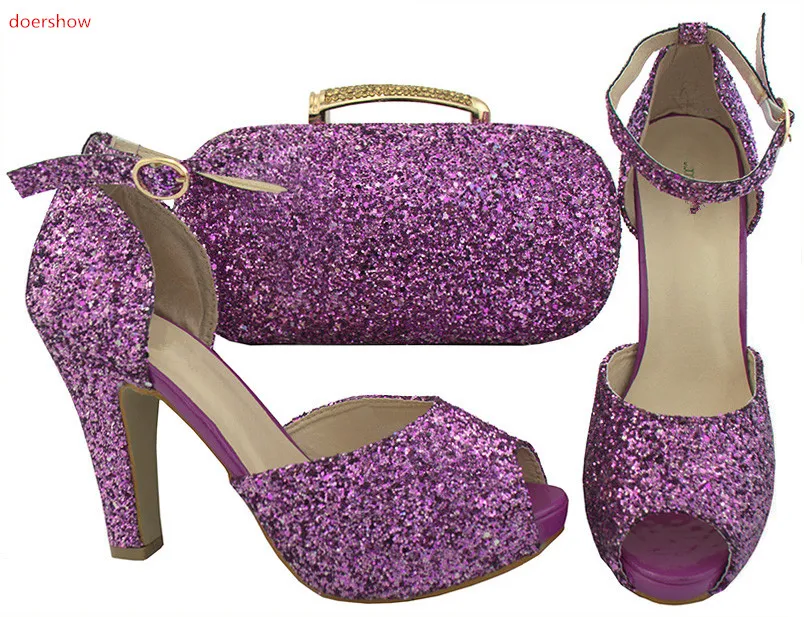 Doershow Итальянский леди Обувь и Сумки в комплекте комплект итальянских туфель