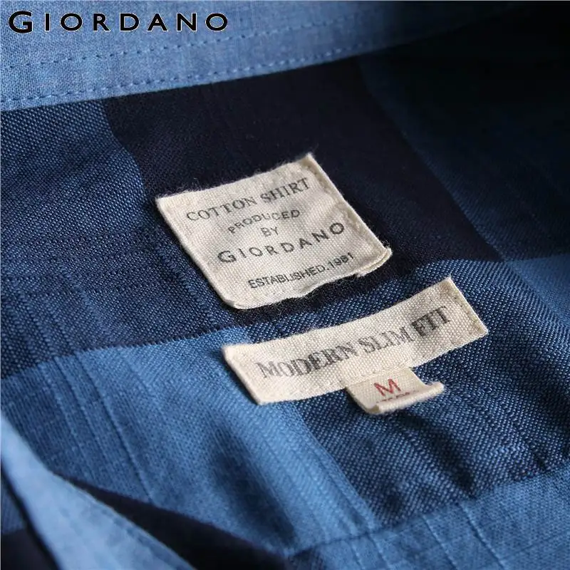 Dordano мужская рубашка короткий рукав отложной воротник в клетку изогнутая Shirtail