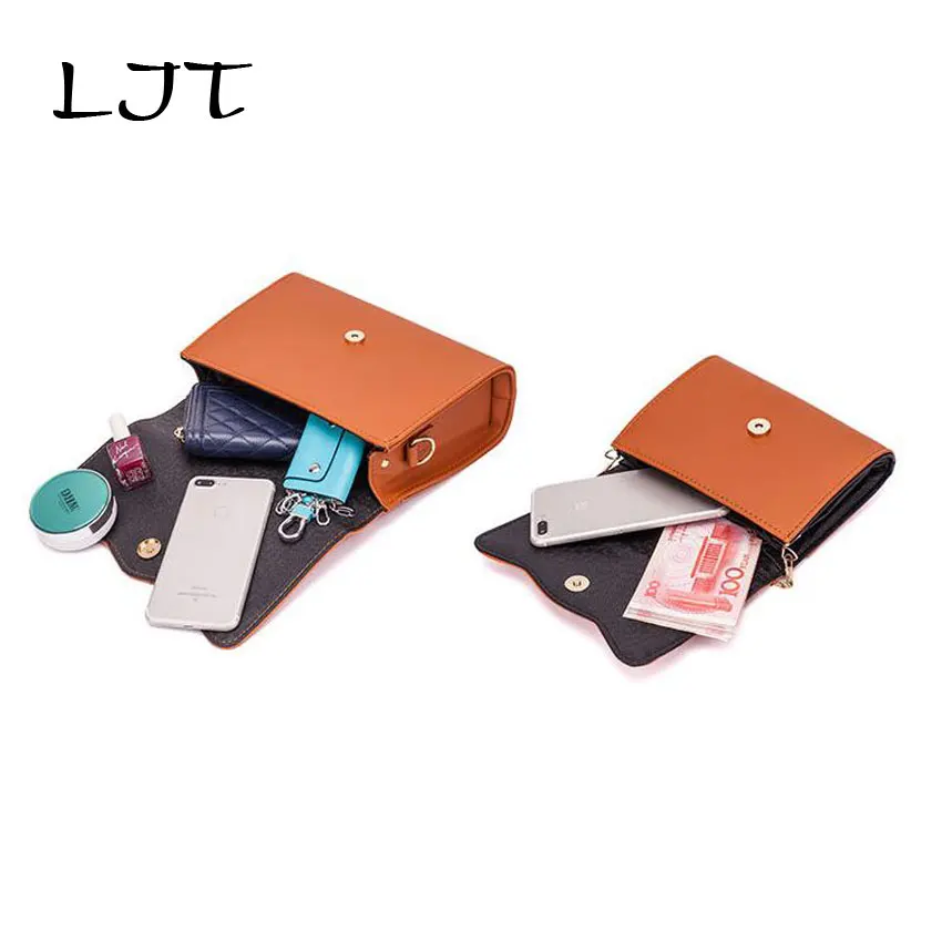 LJT 2019 Fashion Retro Women Messenger Bags Luxury Handbags Designer 2Pcs/Set Chain Crossbody Bag Dropshipping | Багаж и сумки