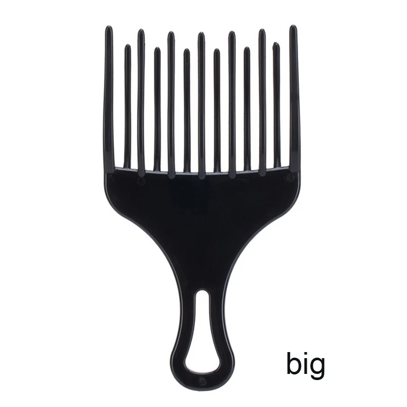 Электрическая черная пластиковая расческа для волос вставка афро вилка с