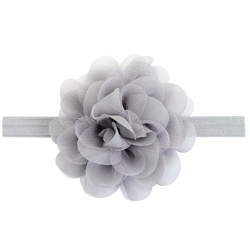 1 шт. Детские волосы для девочек аксессуары эластичная лента шифоновая повязка на