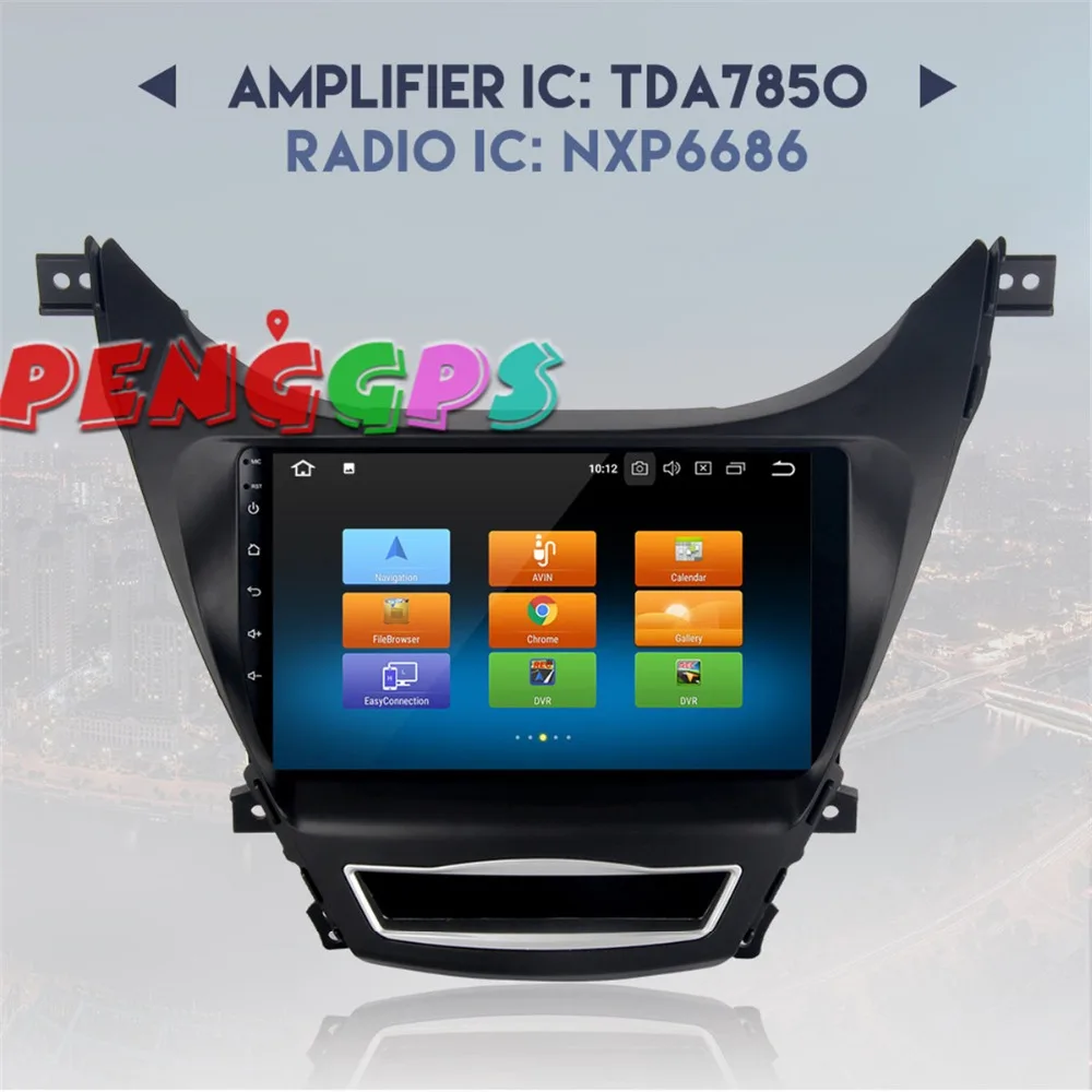 2 din Android 8 0 7 1 автомобильный dvd плеер радио gps навигация для hyundai Elantra 2011 2014 Avante