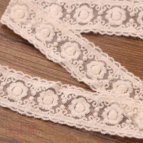 1 yard 3.3CM 1 ярдов 1,7-7,5 см хлопчатобумажная кружевная ткань DIY ткань кружева цветок подарок лента украшение Материал Цвет хлопок кружево - Цвет: 1 yard 3.3CM