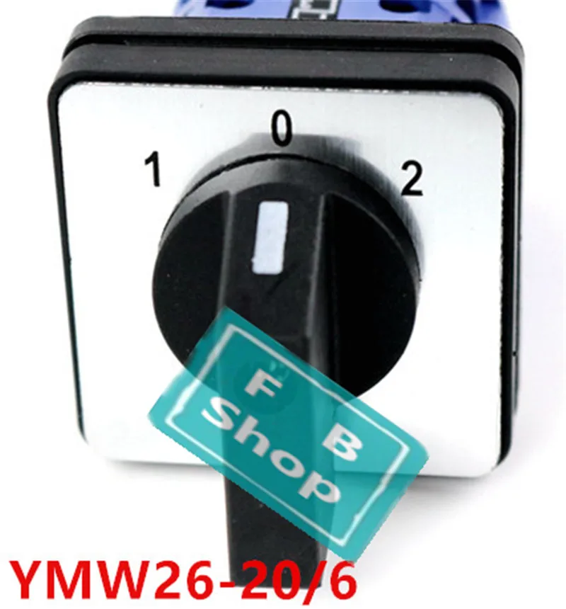 1 шт. YMW26 20/6 3 положения 660 В 20 А 6 фаз 24 клеммы поворотный переключатель