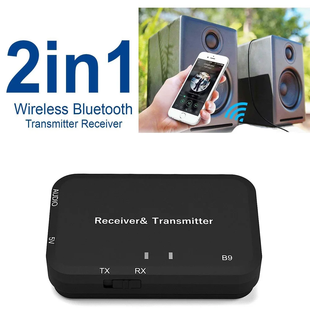 Аудио Bluetooth V4.2 2-в-1 мини Музыка адаптер USB Беспроводной для ТВ передатчик и