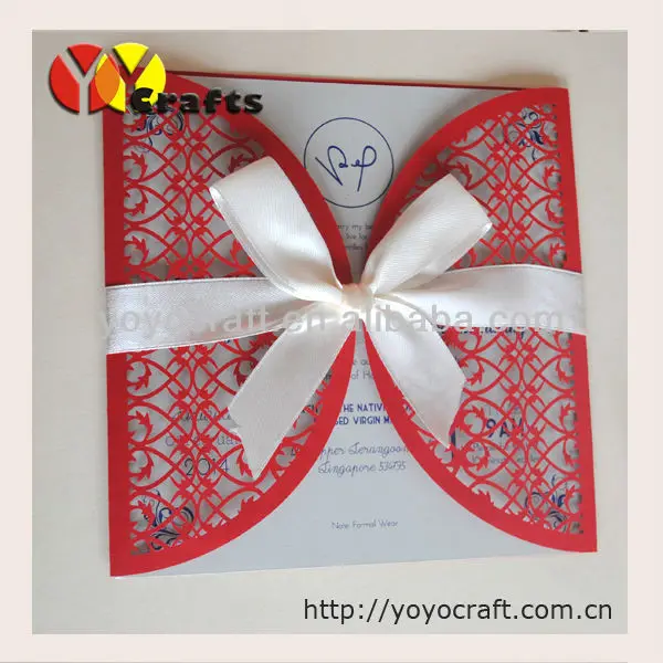 

Red Classic European Wedding invitations Cards Laser cut invitation card and Printable inner Cards,Envelopes,50 sets/lot