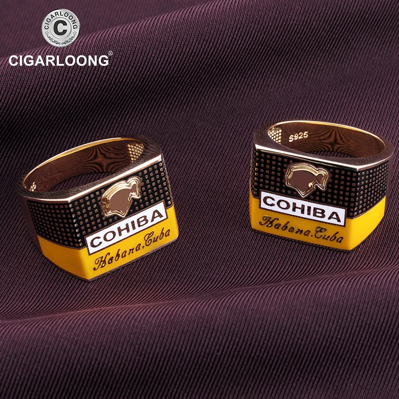 COHIBA кольцо для сигар с золотым покрытием|jewelry fashion|jewelry jewelryjewelry 925 |