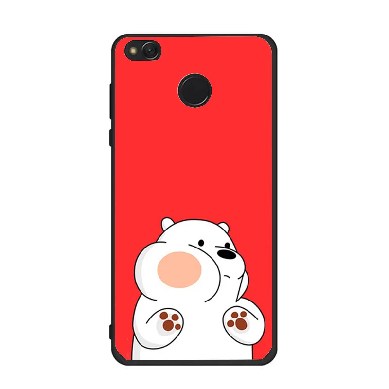 White Honey Bear Case For Xiaomi Redmi Note 4 A1 Universe Pink Plane 4A 4X 5A |