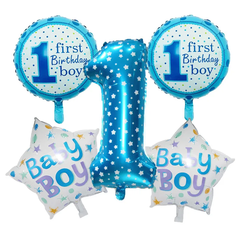5 шт./лот для маленьких девочек и мальчиков фольга Воздушные шары комплект детский день декоративный для Бэйби шауэра День рождения Свадьба День Святого Валентина поставки