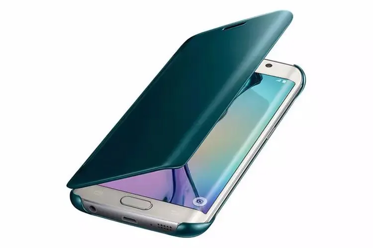 Пленка для экрана с четким изображением для samsung Galaxy S6 edge Plus/s7/s7 edge зеркало Экран кожаный откидной Чехол Para протектор интеллектуальный чип