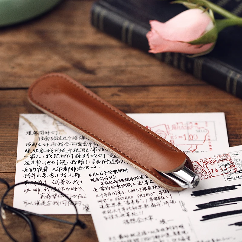 Live in You Высококачественная кожаная сумка 15.5X3.5cm для подарочной ручки 4 вида цветов