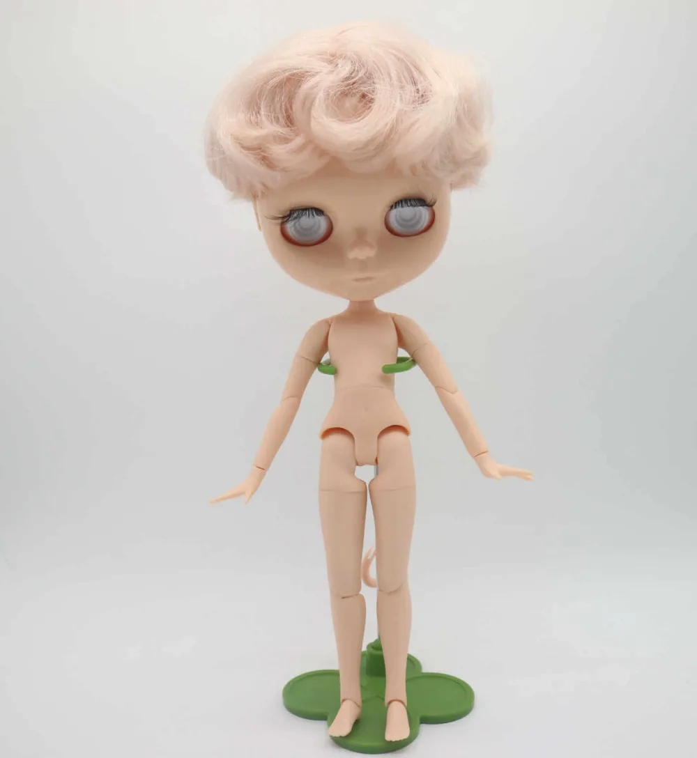 Без глаз чипы мальчик без макияжа Обнаженная blyth кукла для DIY 20170817 444