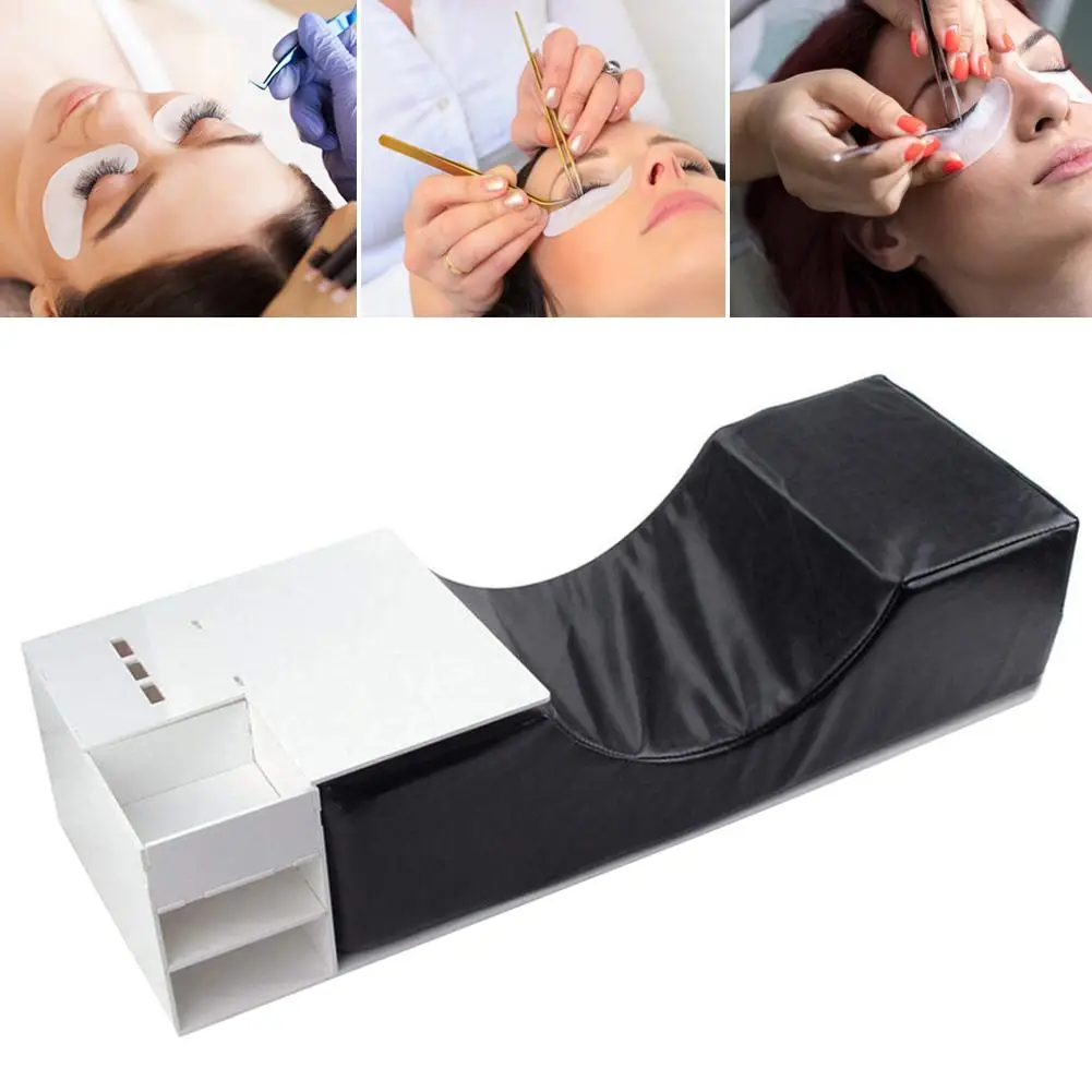 Профессиональная привитая подушка для наращивания ресниц, подставка для подушек, удлиняющая Комплект полок, хлопковая Подушка с эффектом памяти для салонного домашнего использования, инструмент для красоты