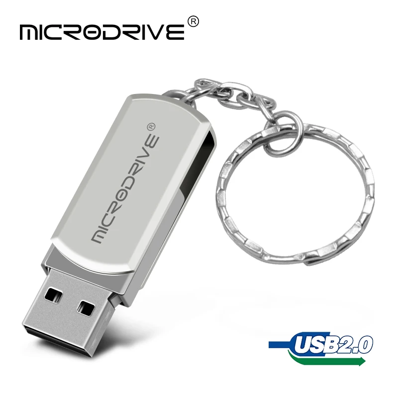 Высокоскоростной флэш-диск 32 Гб серебристый металл 128 USB флеш-накопитель Флешка 8 Гб 16 Гб 64 ГБ флеш-накопитель USB2.0 карта памяти флешка