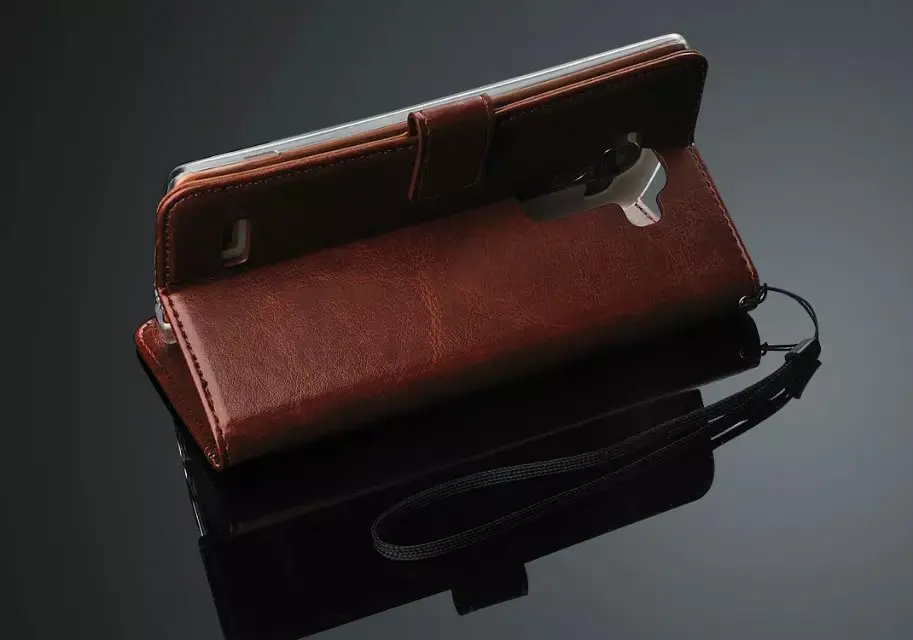 LG4 для LG G4 чехол F500 H818 H810 VS999 чехлы с отделениями для карточек и с функцией подставки Horse Чехол-книжка из искусственной кожи с рифленой поверхностью и чехол для G 4