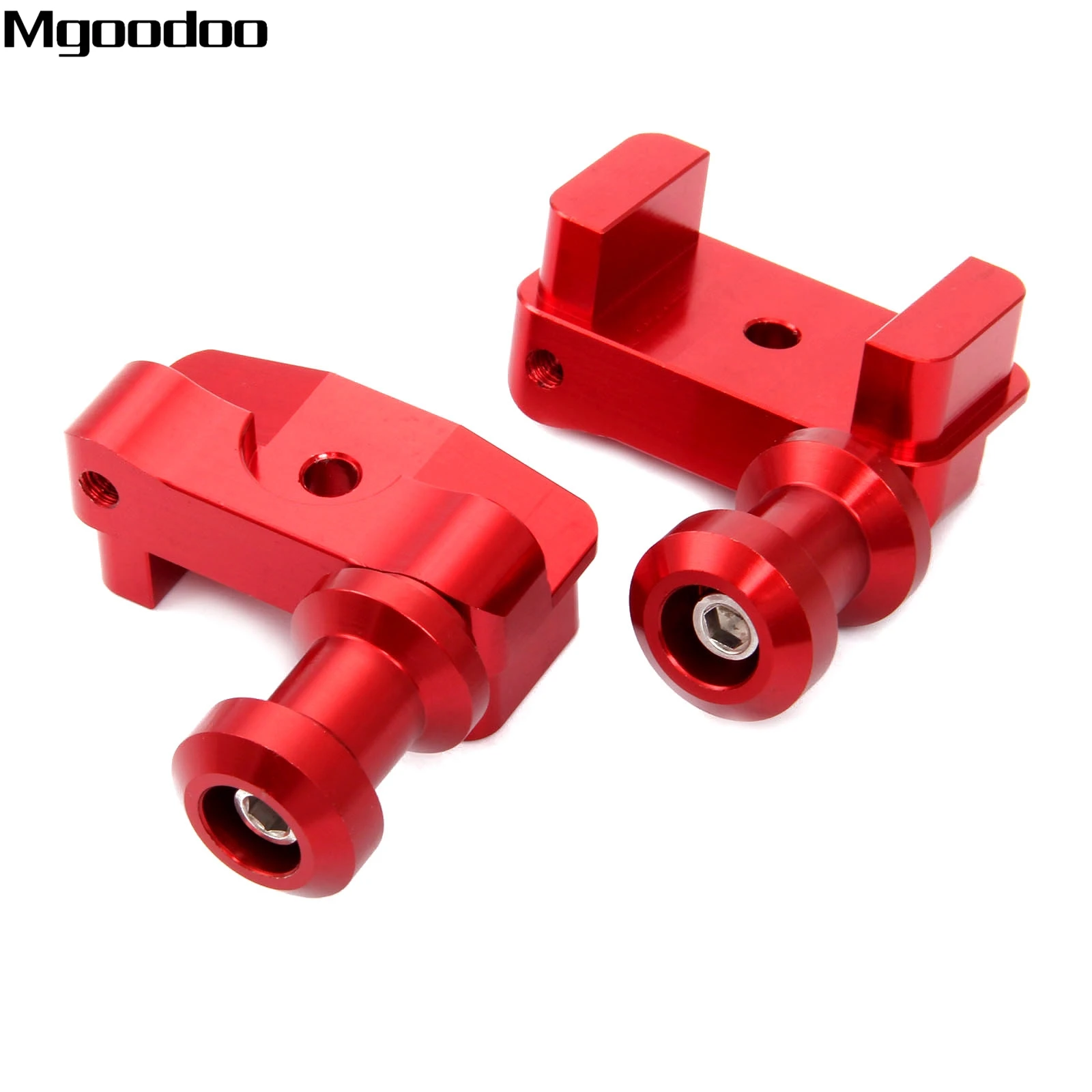 

Mgoodoo 2x CNC Aluminium Motorcycle Swingarm Swing Arm Spool Slider Adapters Mounts For Honda CBR250R CBR300 CBF150 CBF125 New