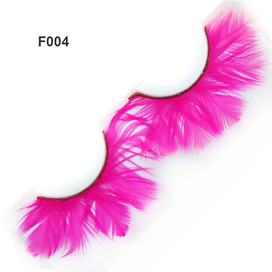 1 пара художественных латинский сценический перьев накладные ресницы Красочные