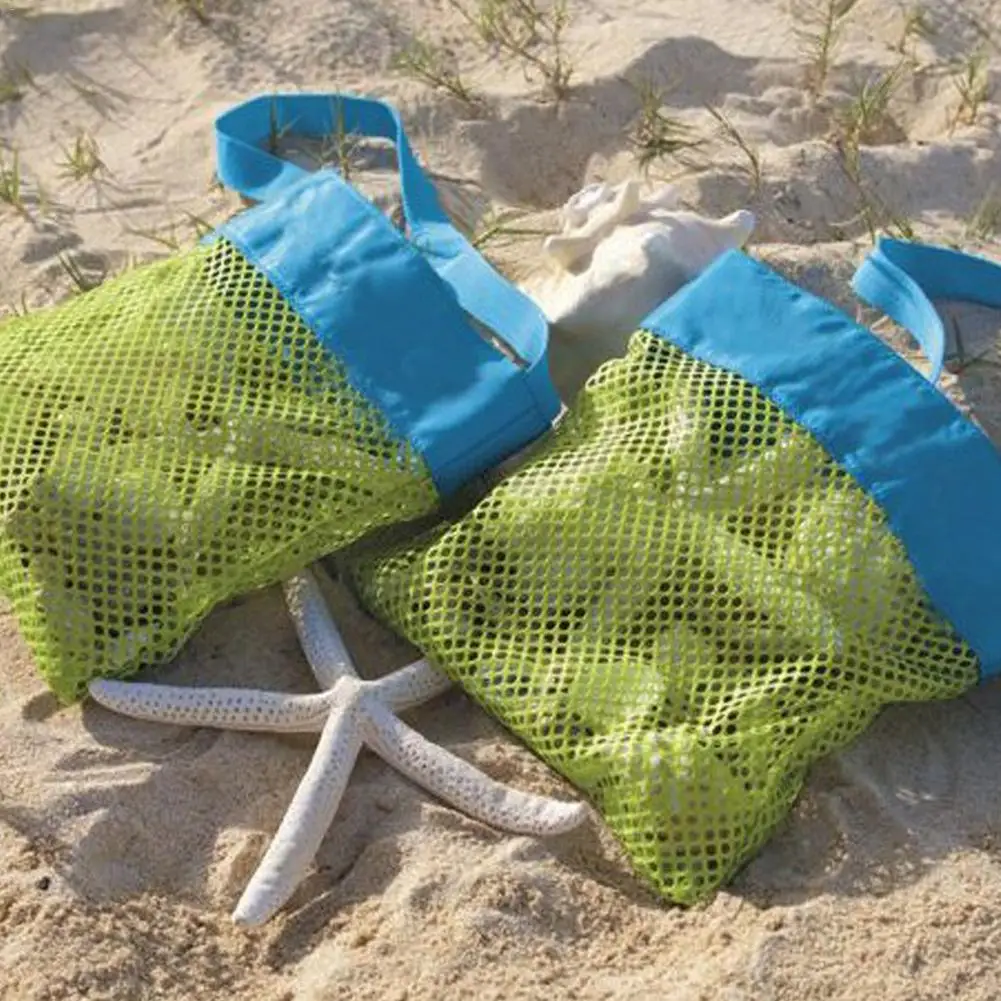 1 Pc Kids Baby Sand Away Carry Beach Toys Pouch Tote Mesh Large Children Storage Toy Collection Sand Away Beach Mesh Tool