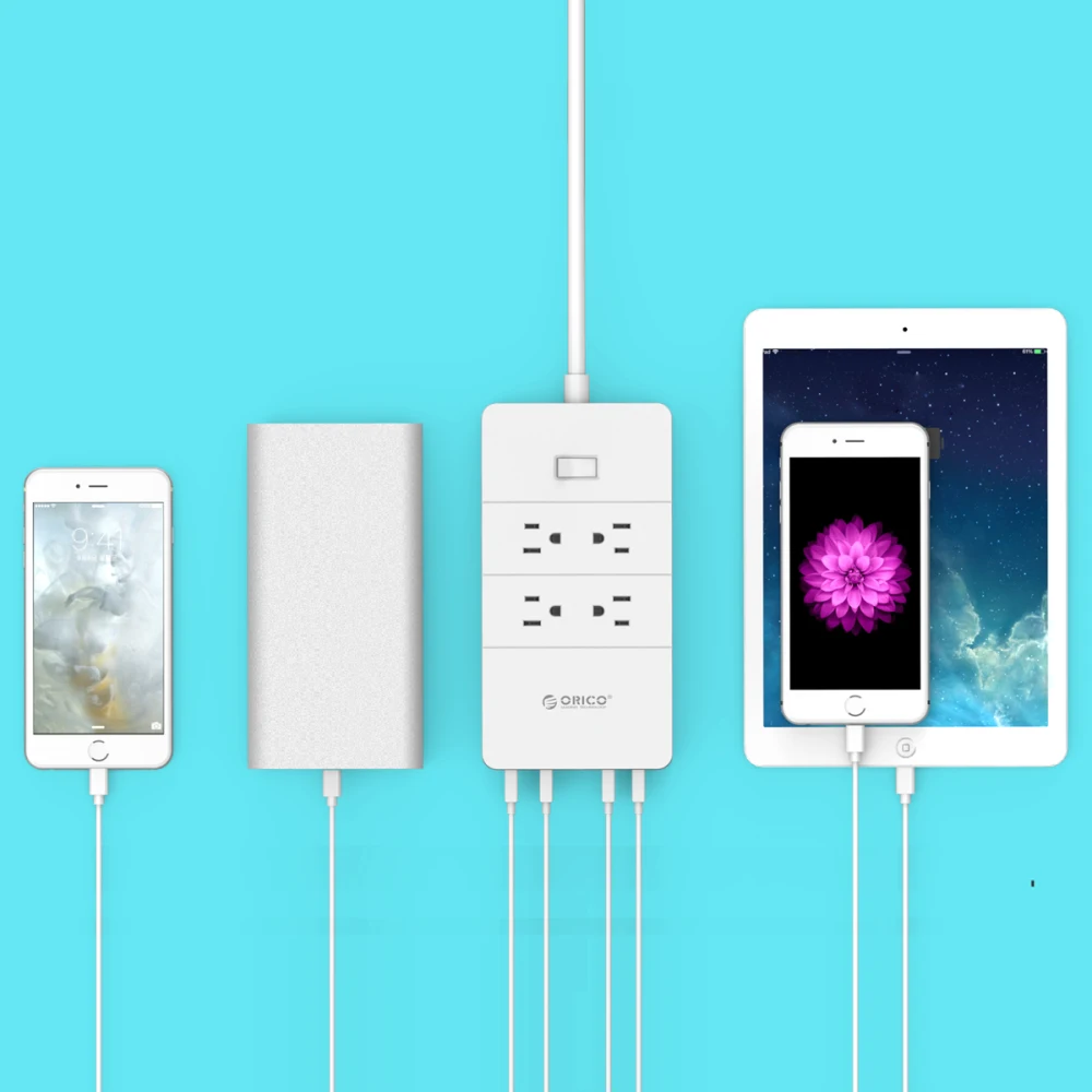 ORICO умная розетка Usb многофункциональная Домашняя электроника защита от