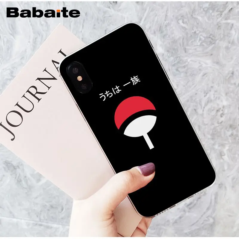 A7 Babaite Naruto Itachi Uchiha японский приход Прозрачный чехол для телефона для iPhone X XS MAX 6 6S 7 7plus 8 8Plus 5 5S XR - Цвет: A7