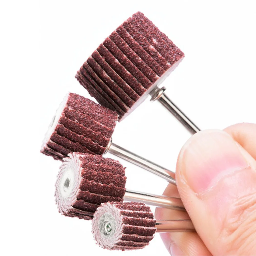 

10Pcs Dremel Accessories 240-Grit Sanding Flap Disc Sand Rotary Tool Flap Wheels +1pcs Grinding Sanding Brush 10 x 10x 3mm
