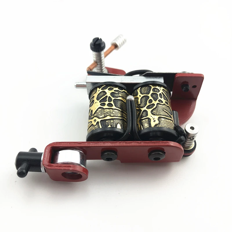 Newest Tattoo Coil Machine Handmade For Liner Shader Beginner 10 Wraps Professional Gun NM133 | Красота и здоровье