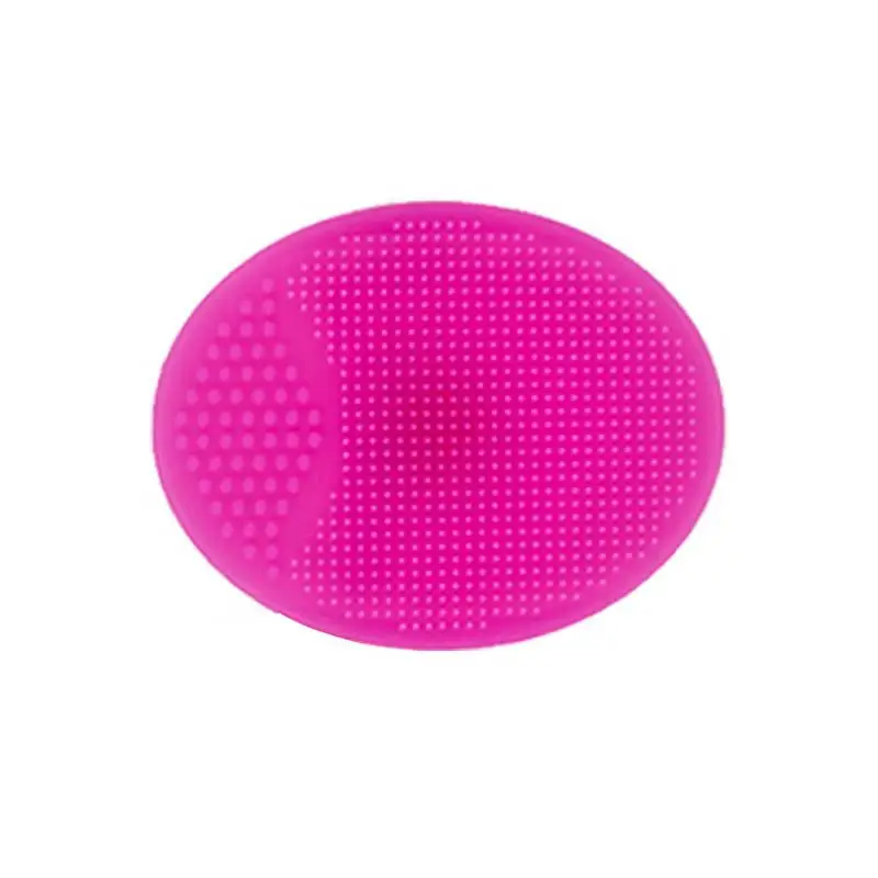 Hot Pink 8 цветов очищающее средство для лица, очищающая щетка для глубокого отшелушивания, Очищающая щетка для чистки пор, силиконовый Очищающий Инструмент для макияжа - Цвет: Hot Pink