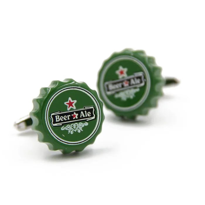 beer cup Новинка 18 выбор стиля колы/виски/кофейная чашка/пивная Крышка/Волшебный куб/чаплиновые запонки - Окраска металла: beer cup