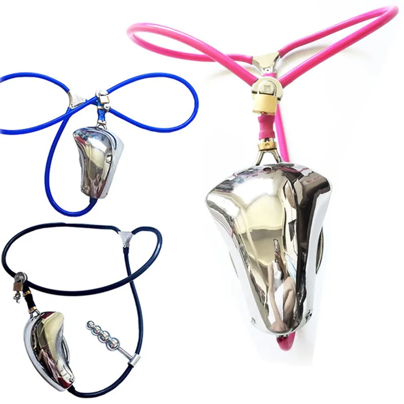 Мужской невидимый пояс верности из нержавеющей стали с анальной пробкой клетка