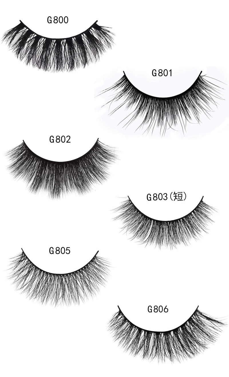 SHIDISHANGPIN 5 Pairs 3d Mink Eyelash Natural Long Lashes Hand Made Soft False Plastic Cotton Stalk Makeup | Красота и здоровье