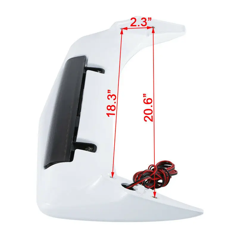 Motorcycle Trunk Spoiler LED Brake Light For Honda Goldwing 1800 GL1800 Gold Wing F6B 2001-2017 2016 2014 Smoke/Red/Clear | Автомобили и