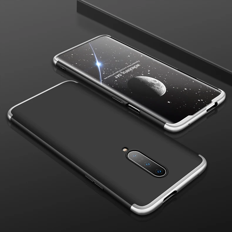 GKK, чехол для Oneplus 7 7t pro, чехол 360, полная защита, ударопрочный, матовый, Жесткий ПК, 3 в 1, для Oneplus 7 7t pro, чехол