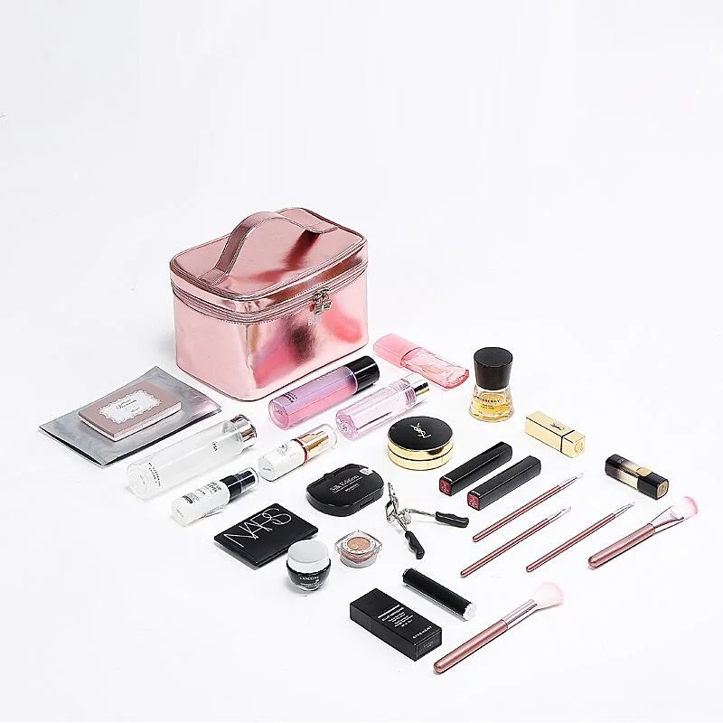 2017 яркая косметичка набор косметичек для макияжа портативная косметическая
