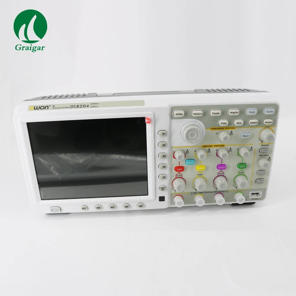 

TDS8204 Digital Oscilloscope 4 Channels 7.6M Record Length Max 200MHz bandwidth up to 2GS/s realtime sample rate