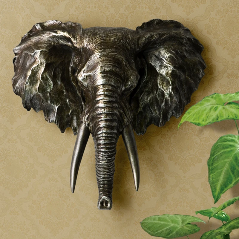 Скульптура слона Настенный декор статуя для дома украшение аксессуары фреска