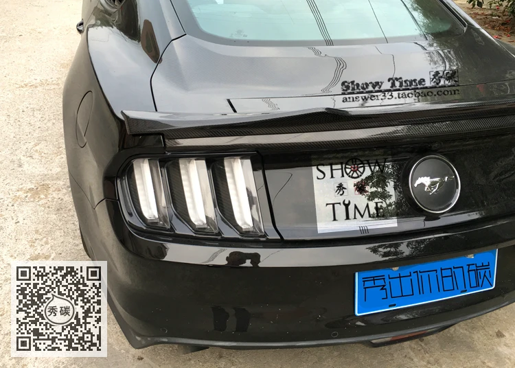 Карбоновое волокно для Ford mustang задний авто спойлер крыльев задних высокое