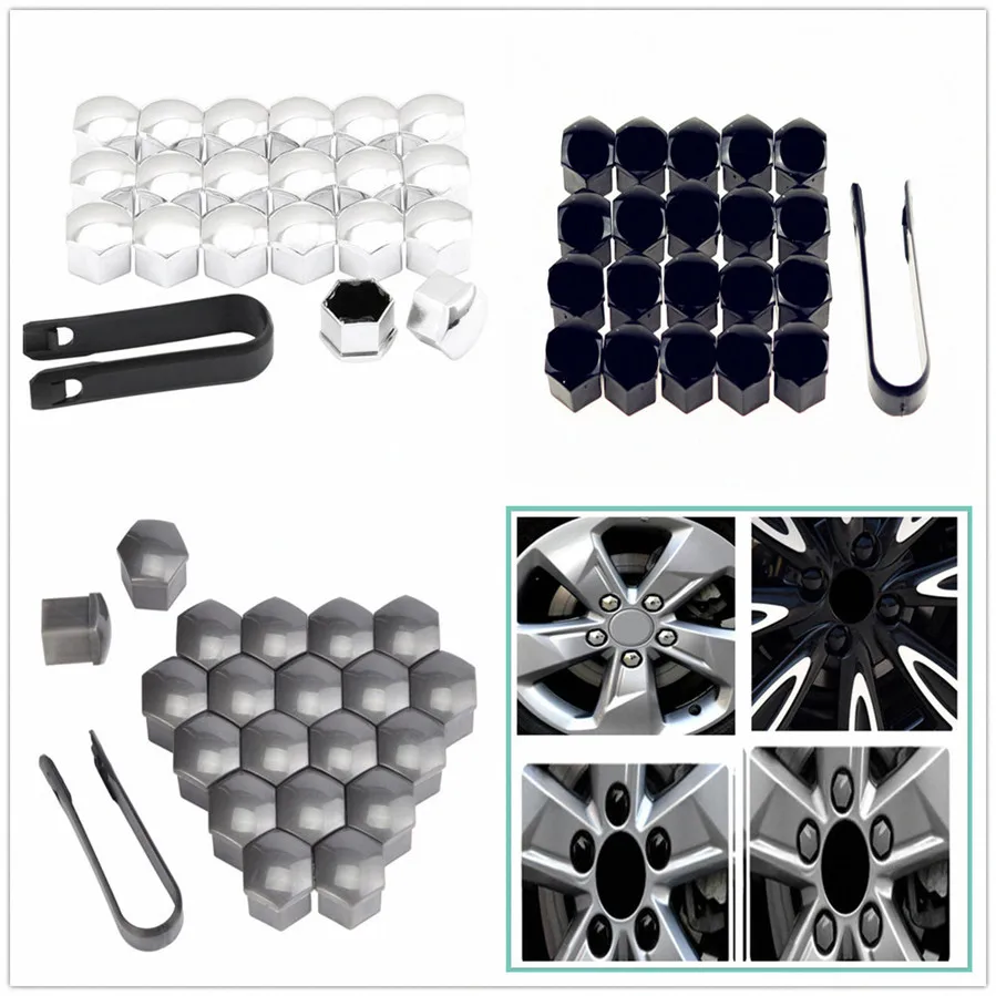20 шт колпачки на Колесные гайки автомобиля Авто винтовой крышкой 17/19/21 мм болт для