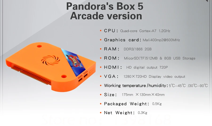 Pandora Box 5 960 в 1 Аркада оранжевый доска для игры Jamma HDMI / VGA Выход Full HD 720P игровых