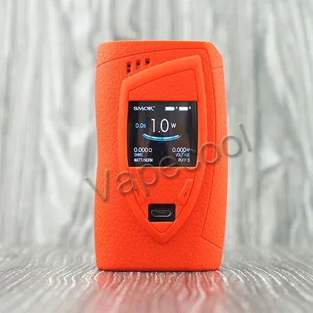 Red 2 шт SMOK Devilkin 225 W силиконовый чехол с силиконовым покрытием для кожи и силиконовых втулок, наклейка для Vape Smok Devilkin 225 W TC box mod - Цвет: Red