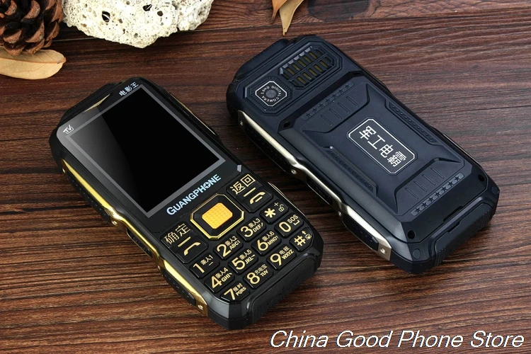 D8200 аналоговый ТВ прочный мобильный телефон сенсорный экран большая клавиатура громкий голос 16800 мАч двойной фонарик Две сим-карты мобильный телефон банк питания