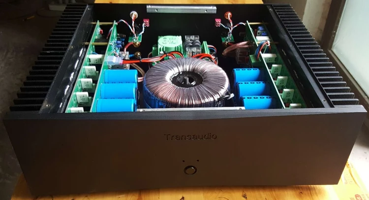 Роскошная версия Hi-Fi домашний усилитель T7 двухканальный 150 Вт полностью алюминиевый шасси задний сценический усилитель